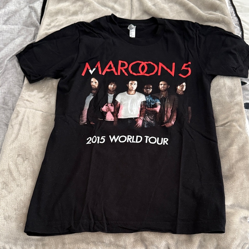 Maroon 5 2015 Tour Black T-Shirt